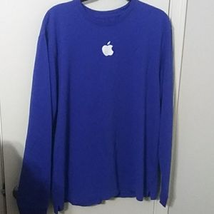 Blue Long Sleeve XL APPLE Work Shirt